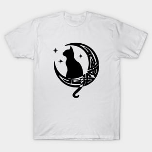 Celtic Moon Cat T-Shirt